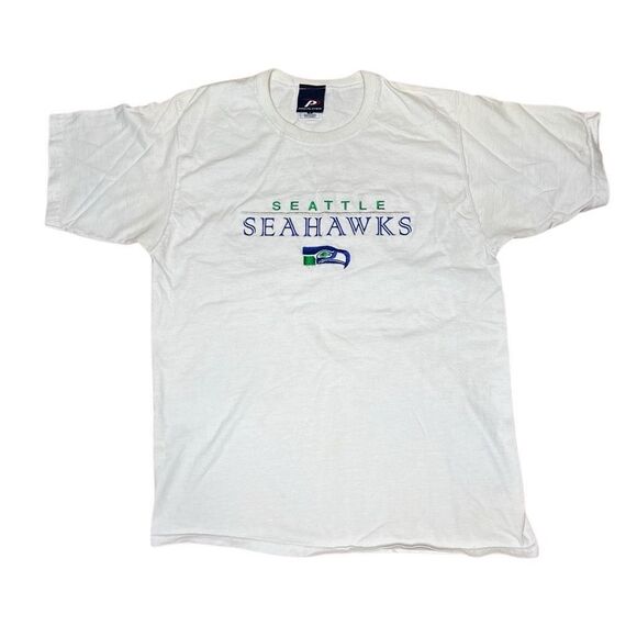 Y2K Pro Player Embroidered Seattle Seahawks T Shirt Medium - Picture 1 of 4